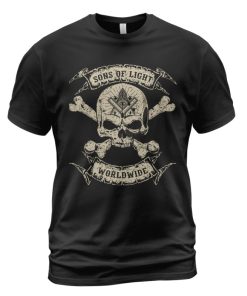 Freemason T-shirt Sons Of Light Worldwide Black