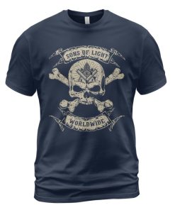 Freemason T-shirt Sons Of Light Worldwide Navy