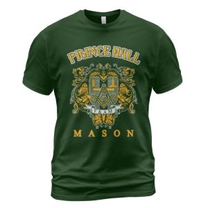 Freemason T-shirt Prince Hall F&AM Mason Forest Green