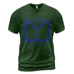 Freemason T-shirt Real Men Wear Aprons Forest Green
