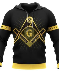 Freemason Hoodie Eagle Mason Symbol Gold