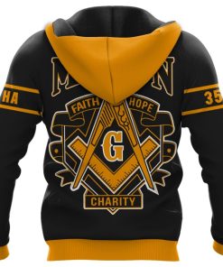 Freemason Hoodie 357 PHA Faith Hope Charity Back