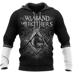 Freemason Hoodie No One Has Ever Become Poor From Giving Zip