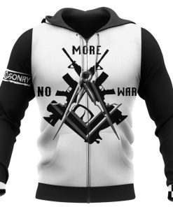 Freemason Hoodie No More War Zip