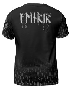 Viking T-shirt Fenrir Norse Wolf Rune Back