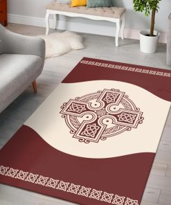 Viking Area Rug The Celtic Cross Vintage