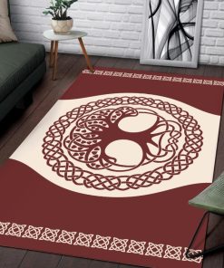 Viking Area Rug The Tree Of Life Yggdrasil Vintage 1