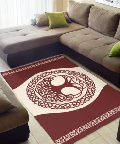 Viking Area Rug The Tree Of Life Yggdrasil Vintage 2