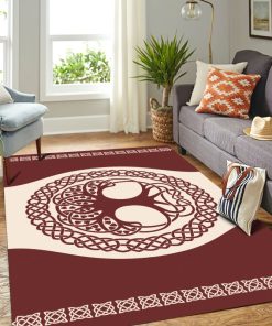 Viking Area Rug The Tree Of Life Yggdrasil Vintage 3