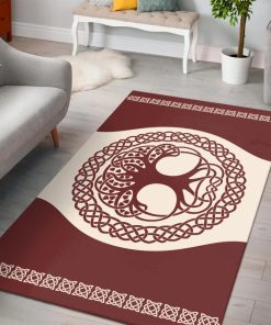 Viking Area Rug The Tree Of Life Yggdrasil Vintage