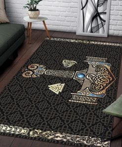 Viking Area Rug Mjölnir Is The Hammer Of The Thunder God Thor 1