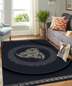 Viking Area Rug Triple Horn of Odin Norse Symbol 3