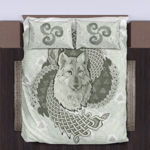 Viking Quilt Bedding Set Legendary Wolf From Ancient 3