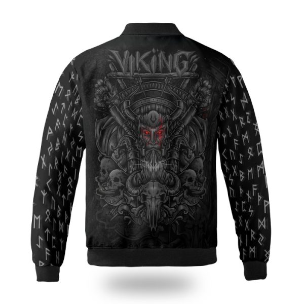 Viking Bomber Jacket JORMUNGANDR – Son of Loki Rune Back