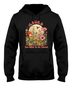 laura name cute retro girls wildflower laura name hoodie