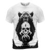 Viking T-shirt Bear Berserker Claws And Yggdrasil Front
