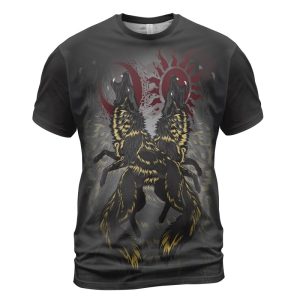 Viking T-shirt Hati and Skoll Heathen Front