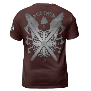 Viking T-shirt Berserker Warrior With Axe Back