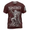 Viking T-shirt Berserker Warrior With Axe Front
