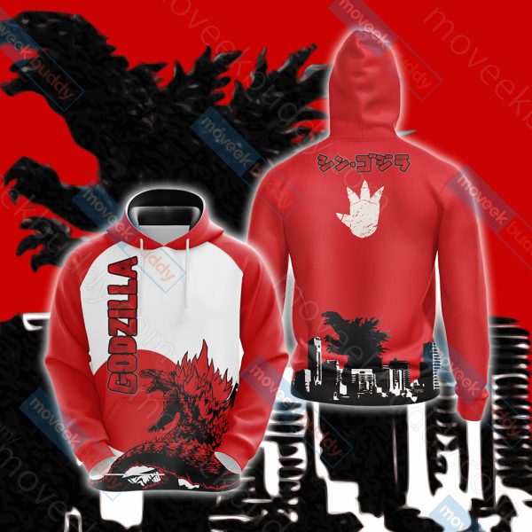 Godzilla New Version Unisex 3D T-shirt Hoodie S