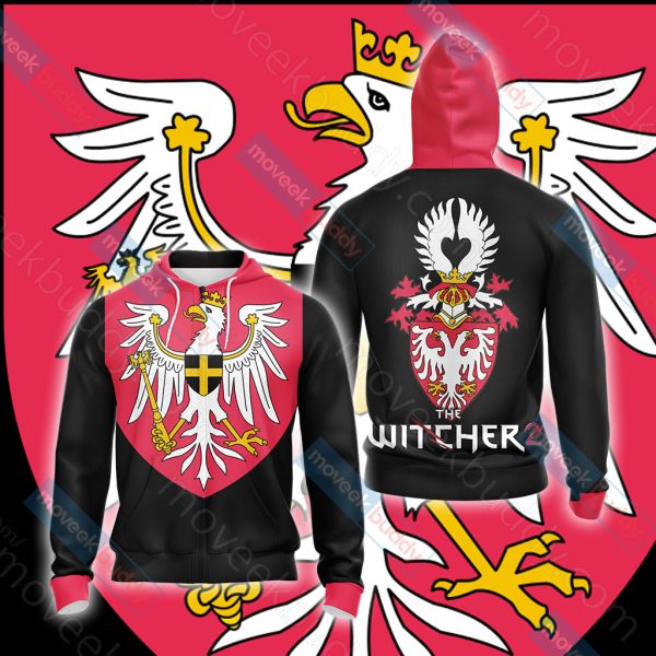 The Witcher 2: Assassins of Kings - Redania Unisex 3D T-shirt Zip Hoodie XS