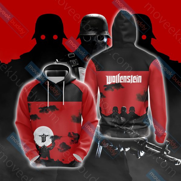 Wolfenstein New Unisex 3D T-shirt Hoodie S