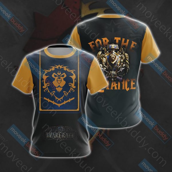 World Of Warcraft - For The Alliance Unisex 3D T-shirt