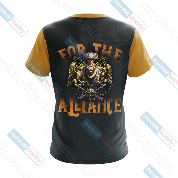 World Of Warcraft - For The Alliance Unisex 3D T-shirt