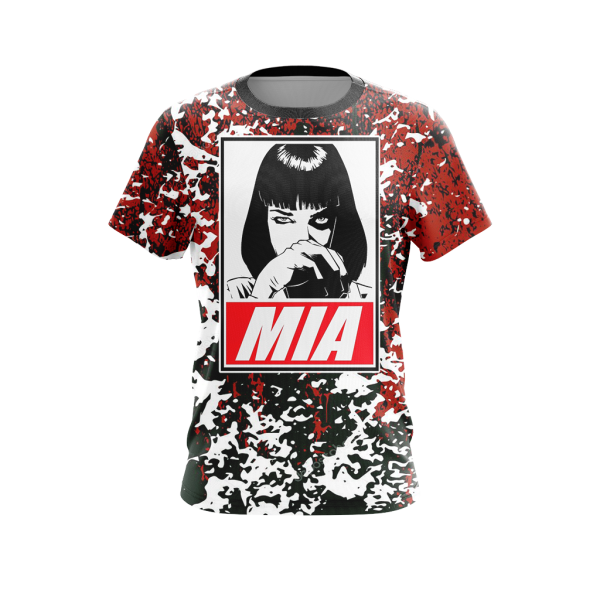 Pump Fiction Mia Wallace - I Have To Go Powder My Nose Unisex 3D T-shirt