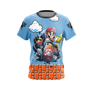 Mario Cart Unisex 3D T-shirt   