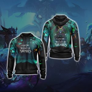 Hearthstone  I Dream And The World Trembles Unisex 3D T-shirt Zip Hoodie XS 