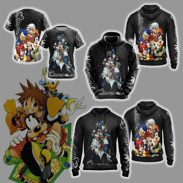 Kingdom Hearts New Look Unisex 3D T-shirt