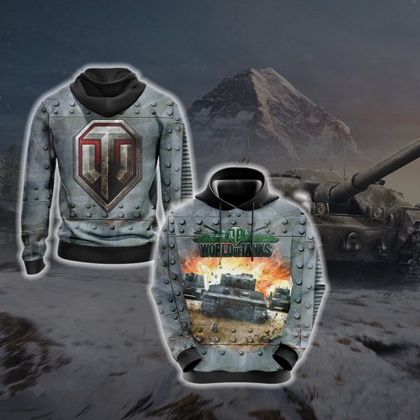 World of Tanks New Unisex 3D T-shirt Hoodie S