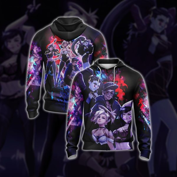 K/DA Band x Overwatch Female Characters Unisex 3D T-shirt