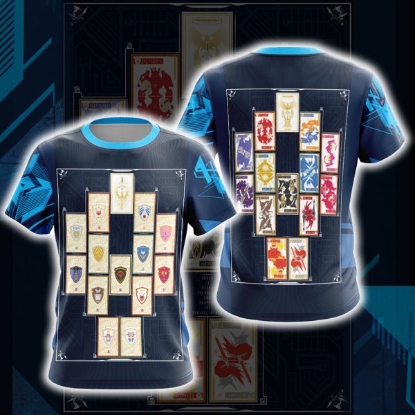 Digimon Monster - Knights of Yggdrasil Unisex 3D T-shirt