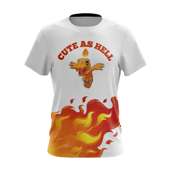 Digimon - Agumon Cute As Hell Unisex 3D T-shirt