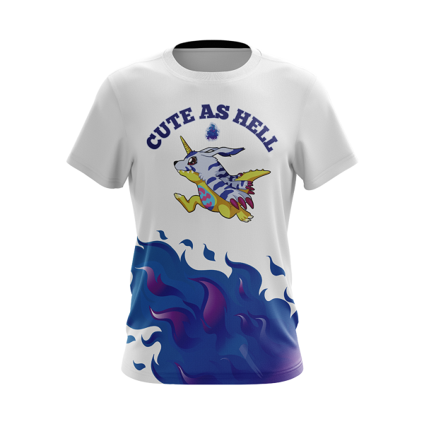 Digimon - Garurumon Cute As Hell Unisex 3D T-shirt