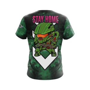 Halo: Combat Evolved - Be a hero. Stay home Unisex 3D T-shirt   