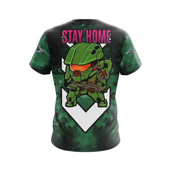 Halo: Combat Evolved - Be a hero. Stay home Unisex 3D T-shirt