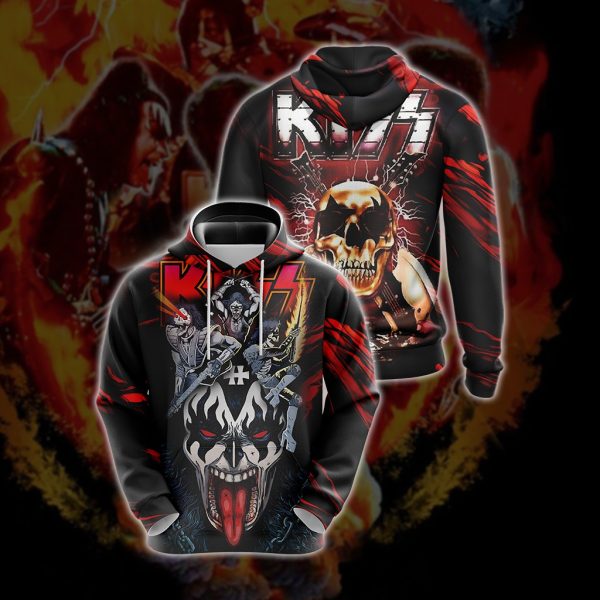 Kiss Band Unisex 3D T-shirt Hoodie S