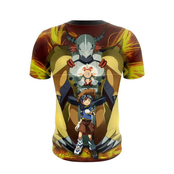 Digimon Greymon And Yagami Taichi 3D T-shirt