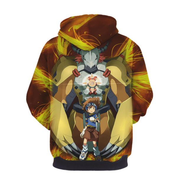 Digimon Greymon And Yagami Taichi 3D T-shirt