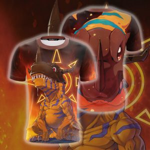 Digimon Greymon New Unisex 3D T-shirt