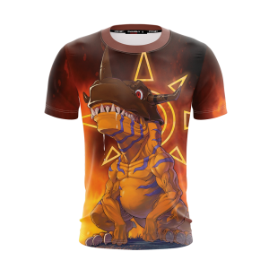 Digimon Greymon New Unisex 3D T-shirt   