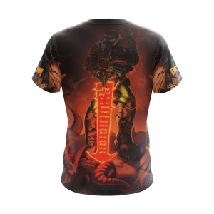 Doom ( Video Game ) Unisex 3D T-shirt   