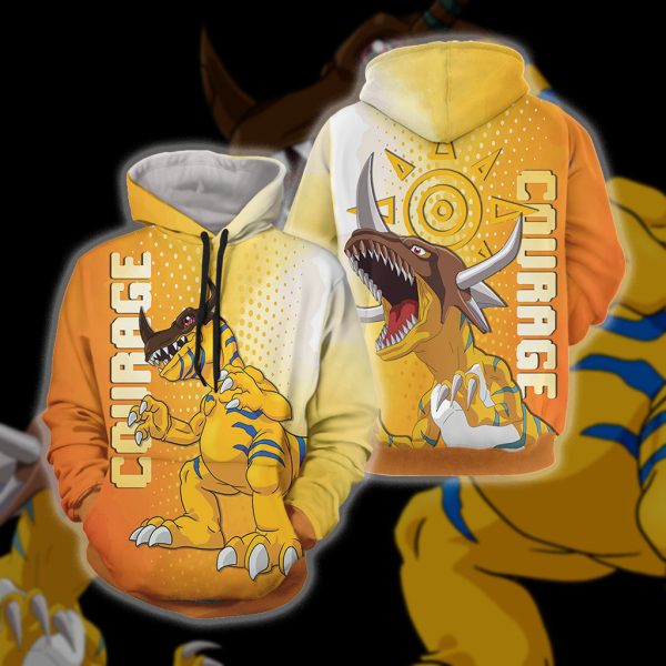 Digimon - Greymon New Collection Unisex 3D T-shirt Hoodie S