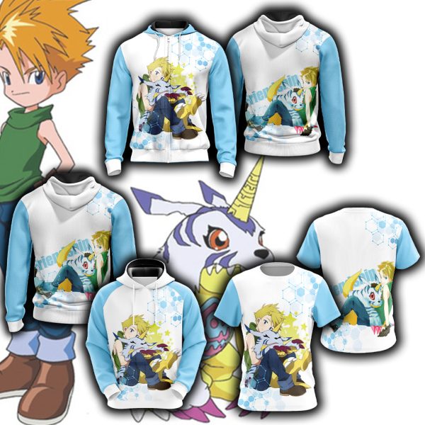 Digimon - Matt Ishida And Garurumon New Unisex 3D T-shirt