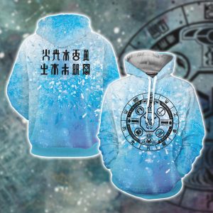 Digimon - Symbols for Ten Legendary Warriors Unisex 3D T-shirt Hoodie S 