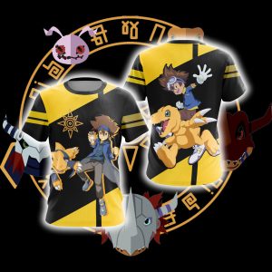 Digimon - Tai Kamiya And Agumon Unisex 3D T-shirt