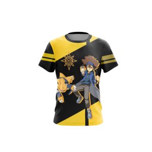 Digimon - Tai Kamiya And Agumon Unisex 3D T-shirt   